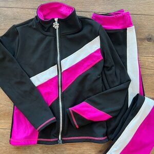 Two-Piece Figure Skating Track Suit